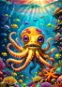 ENJOY Puzzle Roztomilá chobotnička 1000 dílků - Jigsaw
