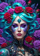 ENJOY Gothic Flowers Puzzle 1000 pieces - Jigsaw Puzzle