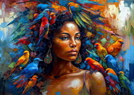 ENJOY Puzzle Feather Queen 1000 pieces - Jigsaw Puzzle