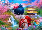 Jigsaw Puzzle ENJOY Puzzle Geisha in the garden 1000 pieces - Puzzle