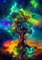 Jigsaw ENJOY Puzzle Kosmický strom života 1000 dílků - Puzzle