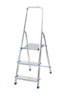 Drabest Aluminium Stepladder Single-sided 1x 3 Partitions - Stepladder