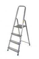 Drabest Aluminium Stepladder Single-sided 1x 4 Partitions - Stepladder