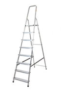 Drabest Aluminium Stepladder Single-sided 1x 8 Rungs - Stepladder