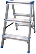 Drabest Aluminium Stepladder Double-sided 2x 3 Partitions - Stepladder