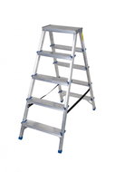 Drabest Aluminium Stepladder Double-sided 2x 5 Rungs - Stepladder