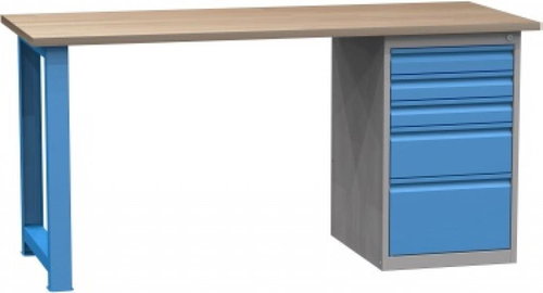 Enprag Workshop Table with Base Container 1700mm - Workbench - Main image