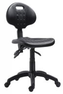 Albums Workshop Chair 1290-PU-ASYN -wheels, Standard Piston, Cross Plastic - Workshop Chairs 