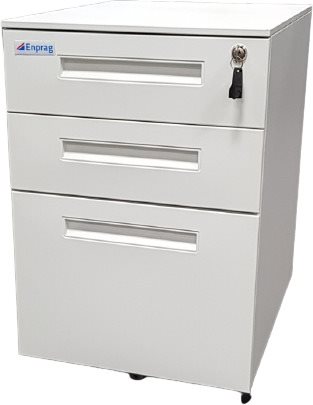 Enprag Mobile Three-drawer Container 595 x 390 x 500mm - Drawer Chest - Main image