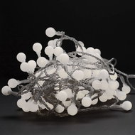 ENTAC LED Christmas chain 9 m, outdoor, cold light, 120 LED balls - Light Chain