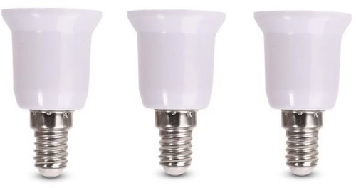 Entac Bulb Adapter - E14 to E27, 3 pcs - Adapter - Main image