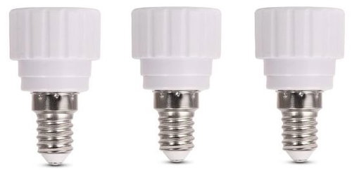 Entac Bulb adapter - E14 to GU10, 3 pcs - Adapter - Main image
