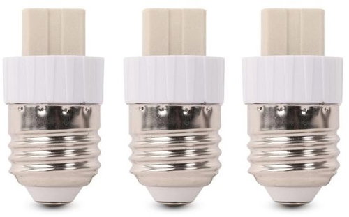 Entac Bulb Adapter - E27 to G9, 3 pcs - Adapter - Main image