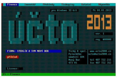 Účto Tichý 2013 - Elektronická licence - Hlavní obrázek