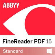 ABBYY FineReader PDF 15 Standard, 1 year, GOV/EDU (electronic license) - Office Software