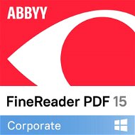 ABBYY FineReader PDF 15 Corporate, 1 year, GOV/EDU (electronic license) - Office Software