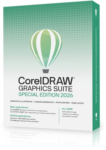 CorelDRAW Graphics Suite Special Edition 2026 CZ/PL Main image CorelDRAW Graphics Suite Special Edition 2026 CZ/PL - Graphics Software - Main image