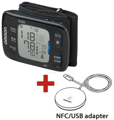 OMRON RS8 with internet connection+ NFC/USB adapter - Pressure Monitor - Main image