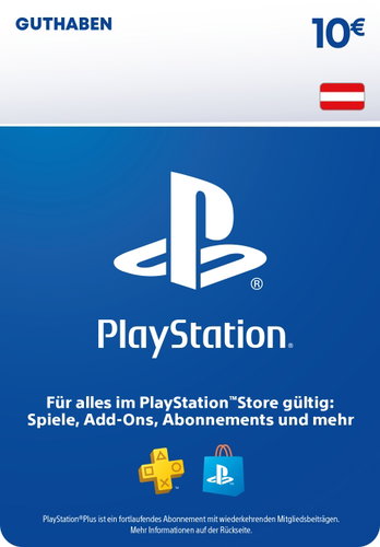 PlayStation-Guthabenkarte 10 EUR Hauptbild PlayStation-Guthabenkarte 10 EUR - Geschenkgutschein - Hauptbild
