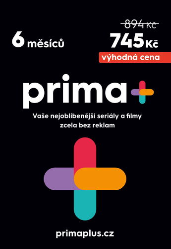Prima+ Premium - předplatné 6 měsíců - Dárkový poukaz - Hlavní obrázek