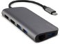 Epico Type-C Hub Ethernet 2x HDMI - space grey, black cable - USB Hub