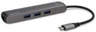 Epico Type-C Hub Slim 4K HDMI & Ethernet - Space Grey, Black Cable - Port Replicator