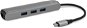 Epico Type-C Hub Slim 4K HDMI & Ethernet – silver, black cable - Replikátor portov