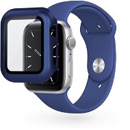 Epico Glass Case For Apple Watch 4/5/6/SE (40mm) - Blue Metallic - Protective Watch Cover