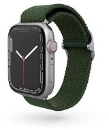 Epico textilný pletený remienok na Apple Watch 42/44/45 mm – olivovozelený - Remienok na hodinky