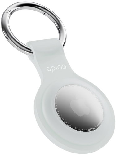 Epico Silicone Case for AirTag (1st–2nd Gen) with Full Back – Transparent - AirTag Key Ring - Main image