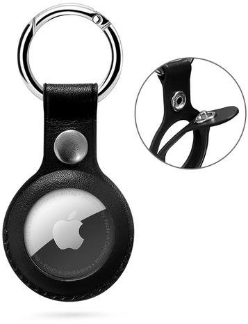 Epico Leather Case AirTag (1.-2. gen) - schwarz - AirTag Schlüsselanhänger - Hauptbild