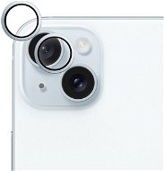 Ochranné sklo na objektív Epico hliníkové ochranné sklo na šošovky fotoaparátu pre iPhone 15/15 Plus – modré - Ochranné sklo na objektiv