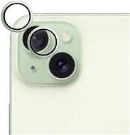 Epico hliníkové ochranné sklo na čočky fotoaparátu pro iPhone 15 / 15 Plus - zelená - Camera Glass