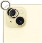 Epico hliníkové ochranné sklo na šošovky fotoaparátu pre iPhone 15/15 Plus – žlté - Ochranné sklo na objektív
