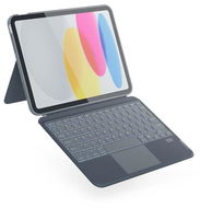 Epico podsvícená klávesnice s pouzdrem pro iPad 10,2" - DE/šedá - Pouzdro na tablet