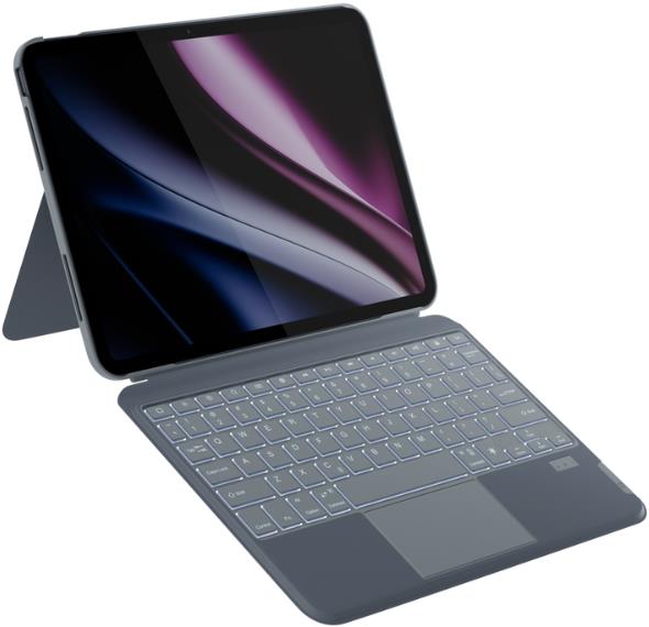 Epico háttérvilágítású billentyűzetes tok iPad Pro 11" (M4/M5) készülékhez – DE/szürke