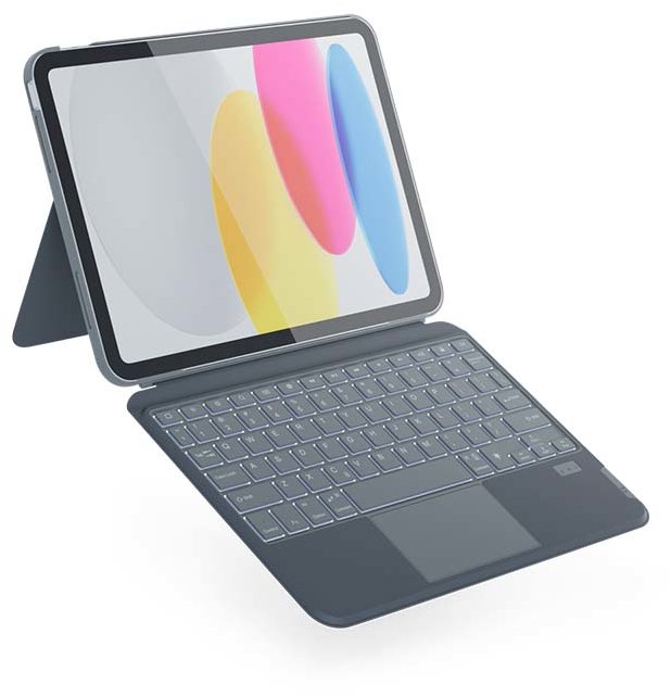 Epico háttérvilágítású billentyűzet iPad 10,2" - SK/szürke (A00)