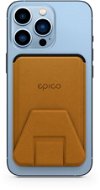 MagSafe peňaženka Epico magnetické puzdro na doklady s podporou uchytenia MagSafe - hnedé - MagSafe peněženka