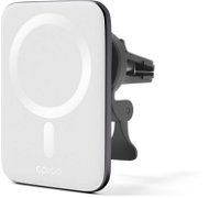 Epico ultra-tenká bezdrátová autonabíječka s podporou MagSafe - stříbrná/bílá - MagSafe držák na mobilní telefon