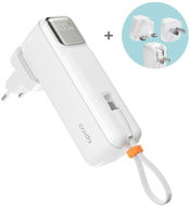 Epico UltraPack 2in1 5000mAh cestovní powerbanka a síťový adaptér ET30 - bílá - Powerbanka