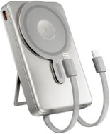 Spello ForcePack 4v1 10000mAh magnetická bezdrátová powerbanka SM75 - titanová - Powerbanka