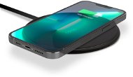 Epico Ultrathin 10W Wireless Charger with Integrated Cable - Black - Wireless Charger