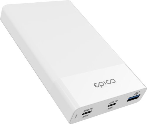 Epico 60W & 18W PD CHARGER - White - Power Hub - Main image