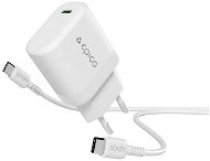 Epico Resolve 30W GaN hálózati töltő 1.2m USB-C kábellel - fehér - Töltő adapter