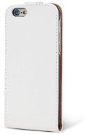 Epico bőrtok iPhone 6/6S készülékhez, felső csattal, fehér - Mobiltelefon tok