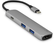 Epico USB Type-C Hub Multi-Port 4k HDMI - space grey/black - Port replikátor