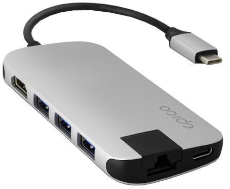 Epico MULTIMEDIA HUB 2019 - Silver - Docking Station - Main image