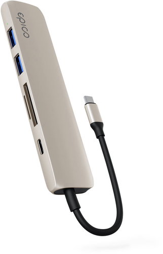 Epico 6in1 alumínium hub + 8K USB-C csatlakozó - csillagfény - USB Hub - Fő fotó