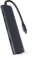 Epico 7v1 Pro Hub s 8K a USB-C konektorem - temně inkoustová