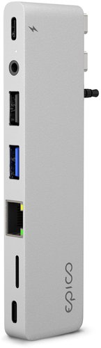 Epico USB-C Hub Pro III - Silber - USB Hub - Hauptbild